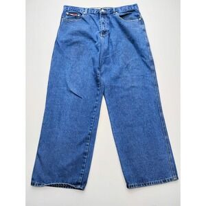 Chams Jeans Company Mens 38x29 Pants  Loose Fit Straight Leg Vintage y2k